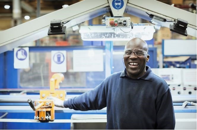 Man working in factory