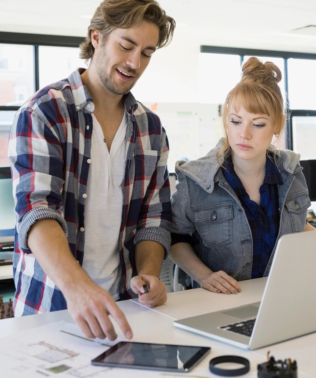 Solent Growth Partnership AI maturity assessment - two people in office