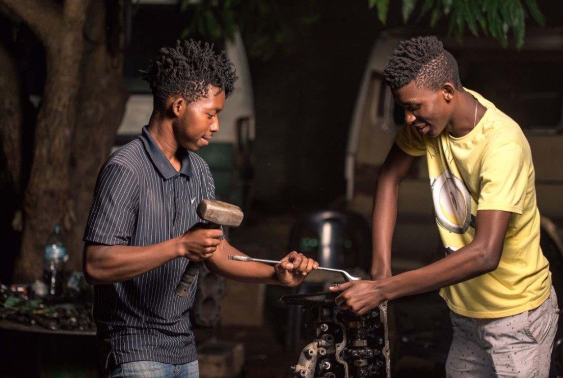 Apprentices at work