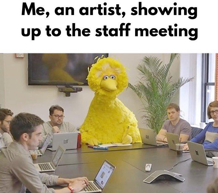 Big Bird office meme